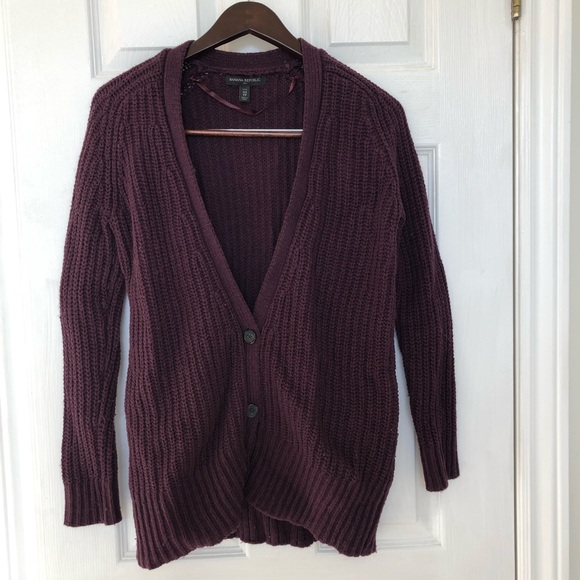 Banana Republic Sweaters - ❣️ 2 for $15 ❣️Banana Republic chunky cotton blend cardigan, petite extra small